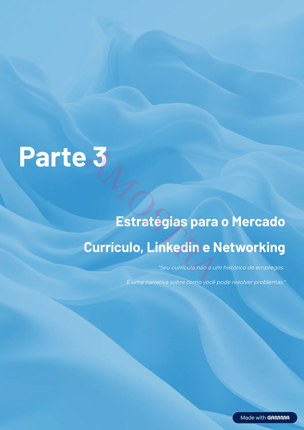 Amostra — Sumário e visão geral