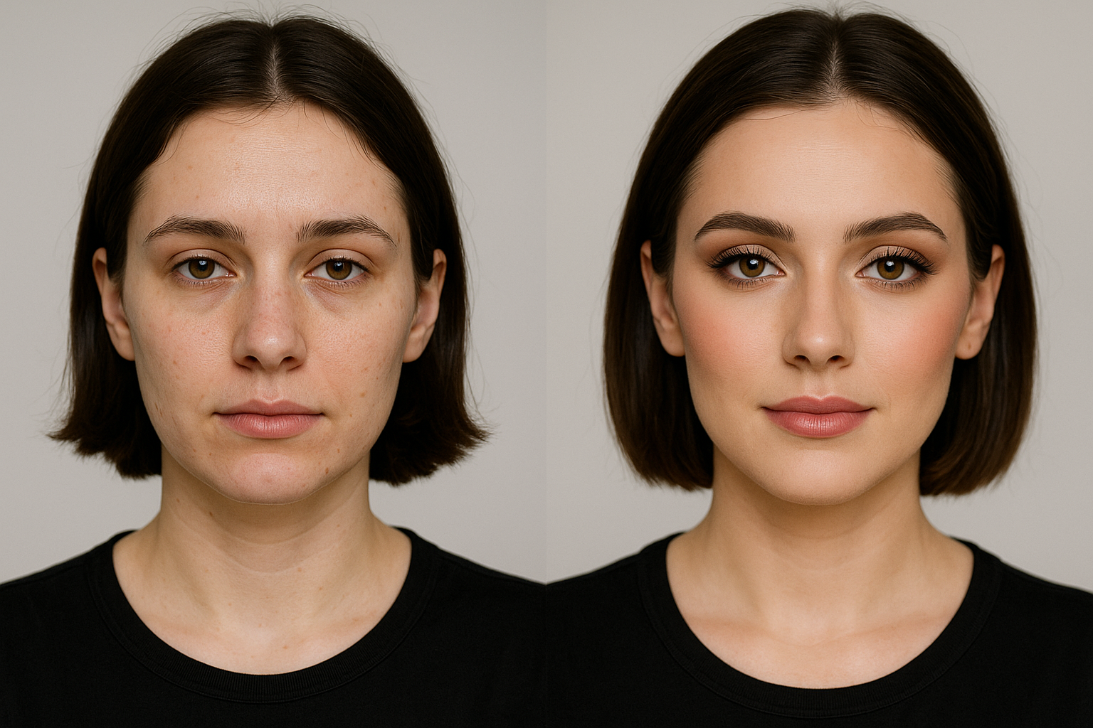 Antes e Depois Maquiagem Profissional