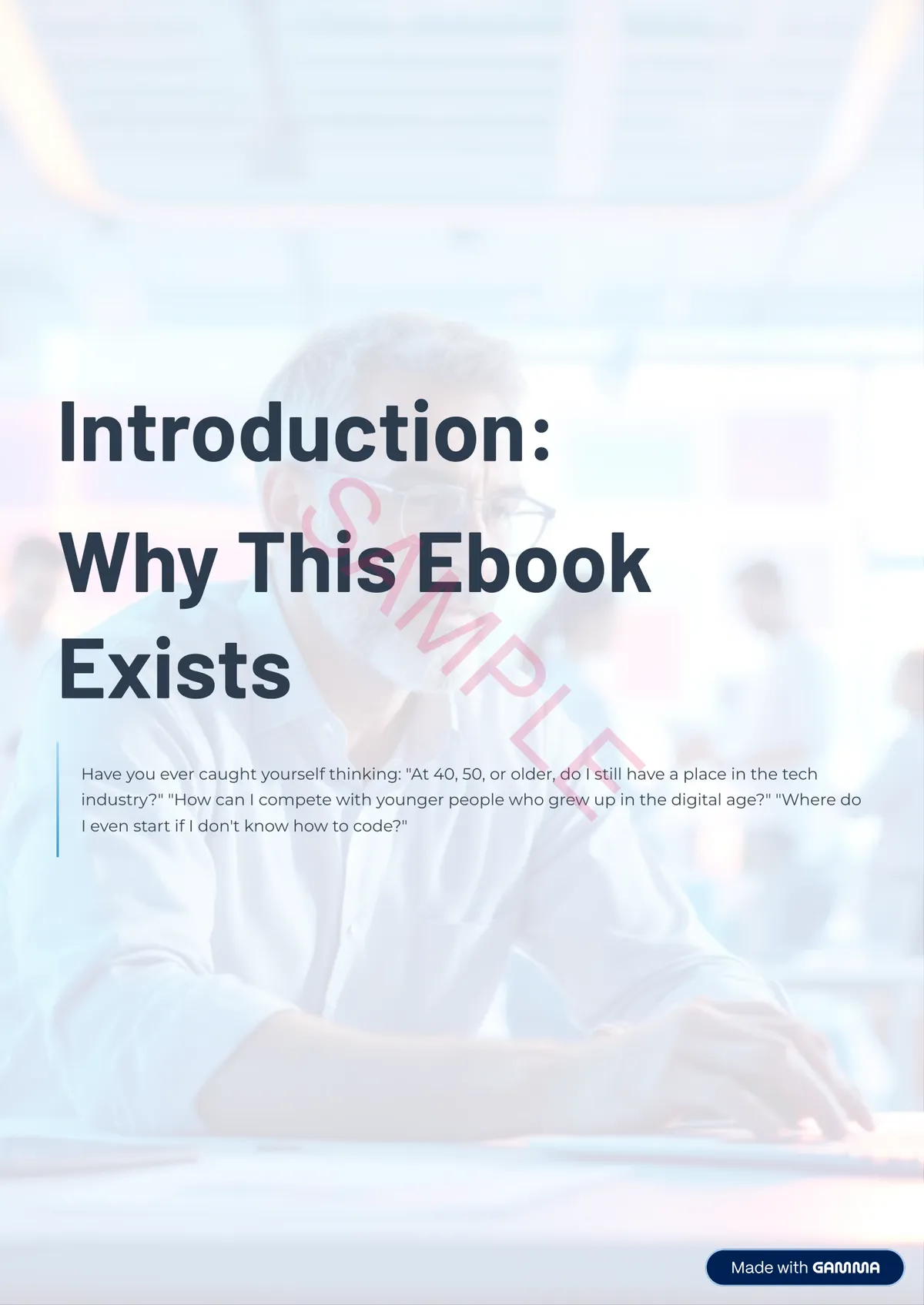 Sample page 4 — mapping your strengths and gaps